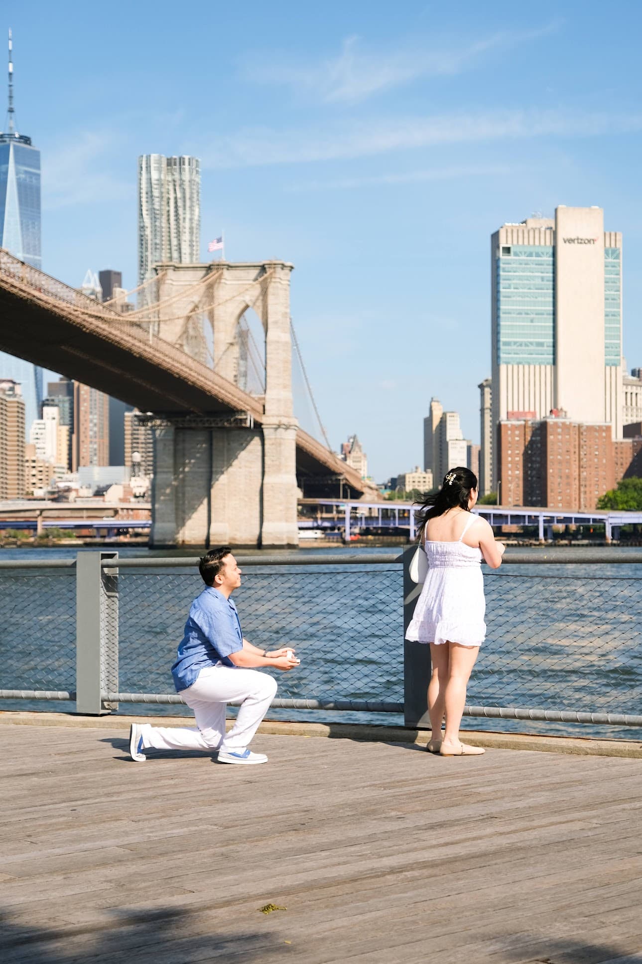 The proposal — Brooklyn Bridge